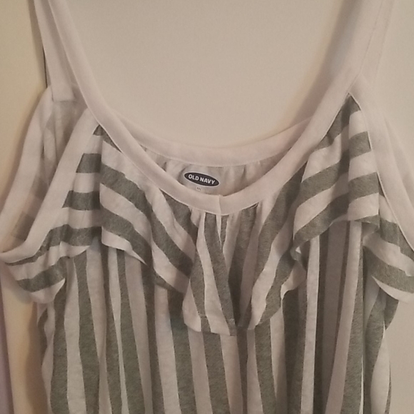 Old Navy Green/White Tank Top Size XXL - Picture 3 of 3
